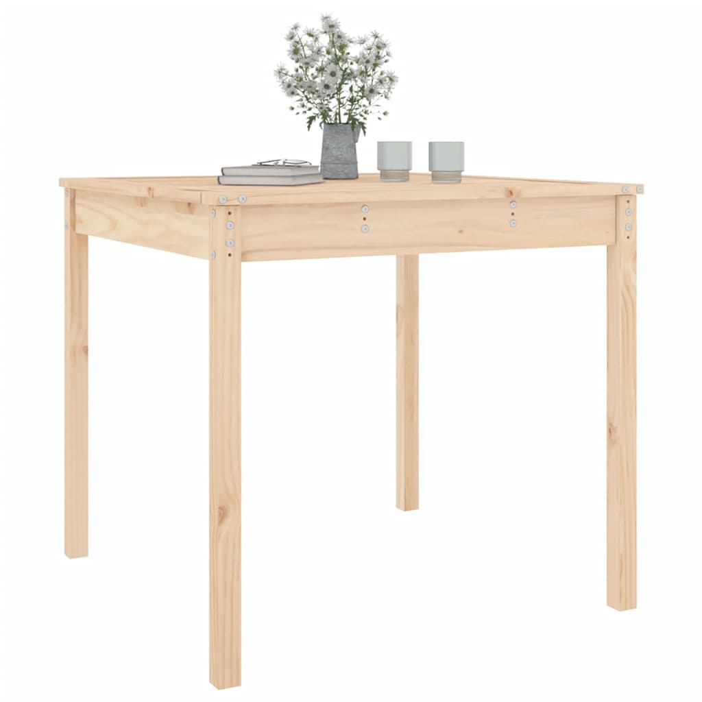 Garden Table 82,5x82,5x76 cm Solid Wood Pine