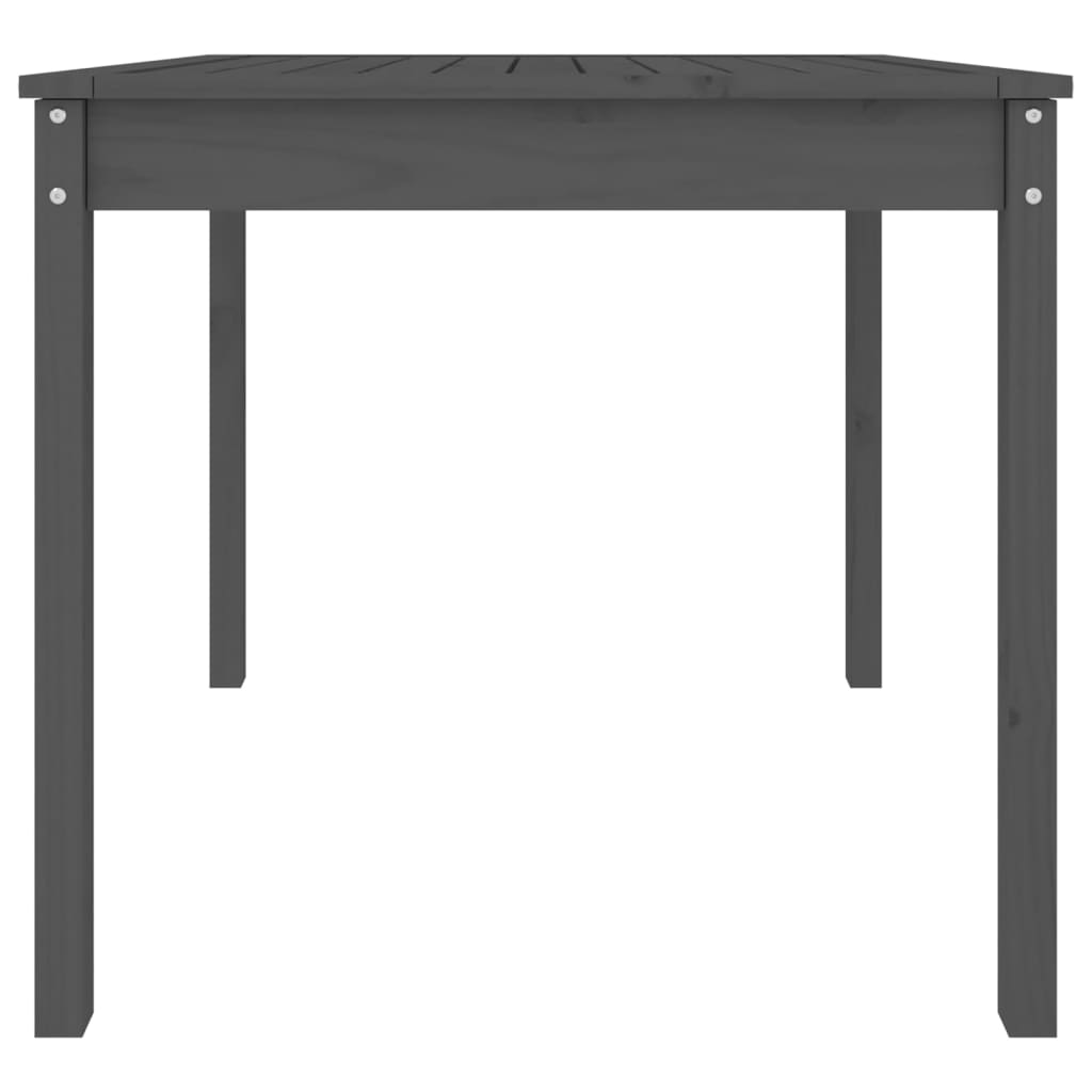 vidaXL Garden Table Grey 82.5x82.5x76 cm Solid Wood Pine