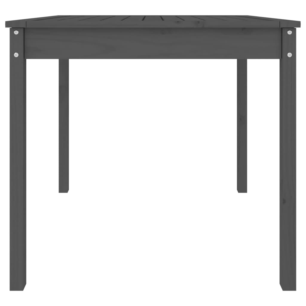 Garden Table Grey 82,5x82,5x76 cm Solid Wood Pine