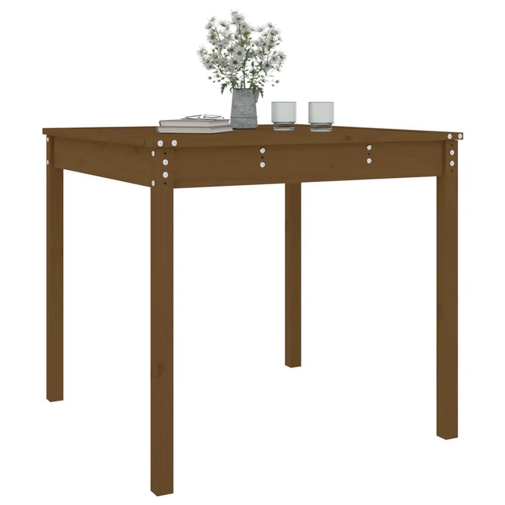 vidaXL Garden Table Honey Brown 82.5x82.5x76 cm Solid Wood Pine