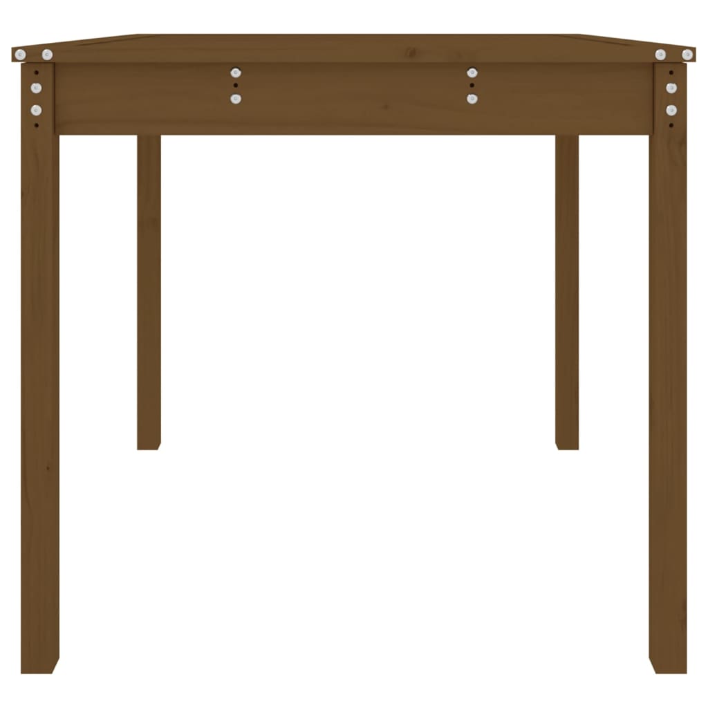 Garden Table Honey Brown 82,5x82,5x76 cm Solid Wood Pine