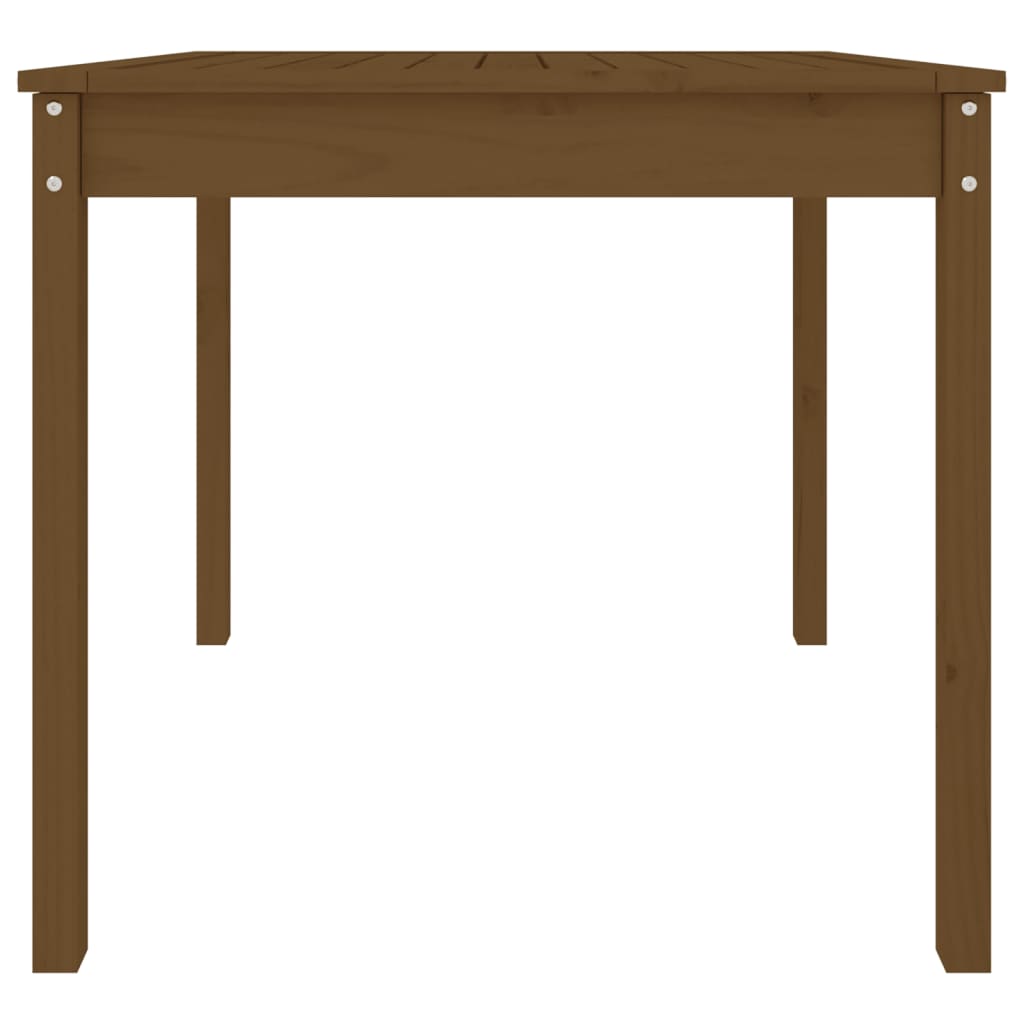 Garden Table Honey Brown 82,5x82,5x76 cm Solid Wood Pine