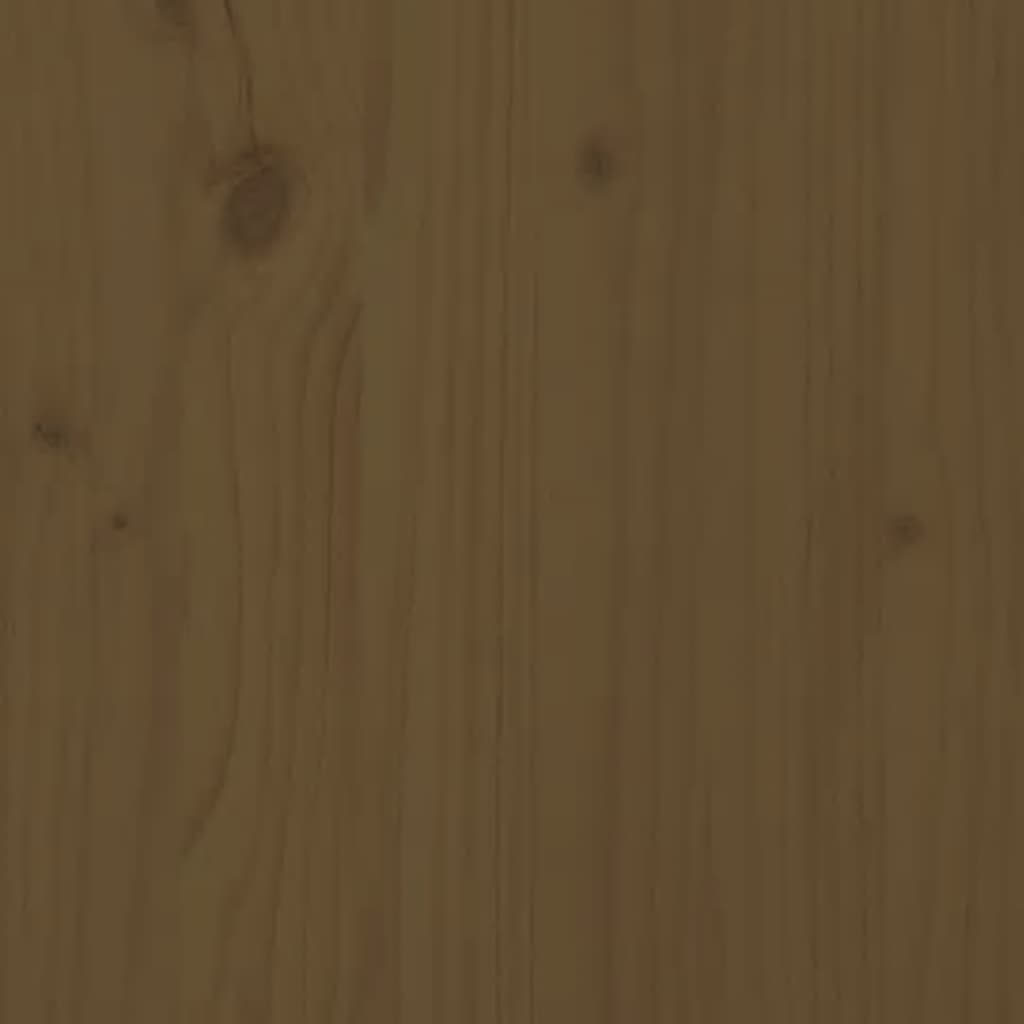 Garden Table Honey Brown 82,5x82,5x76 cm Solid Wood Pine