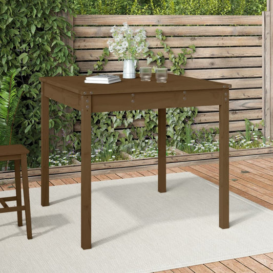 vidaXL Garden Table Honey Brown 82.5x82.5x76 cm Solid Wood Pine