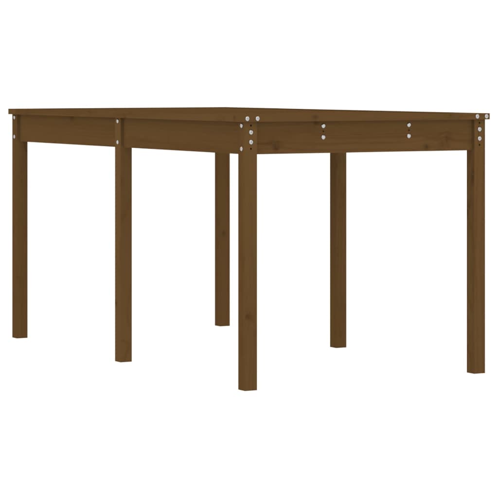 Garden Table Honey Brown 159,5x82,5x76 cm Solid Wood Pine