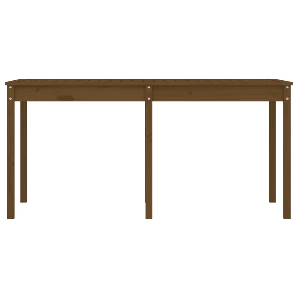 Garden Table Honey Brown 159,5x82,5x76 cm Solid Wood Pine