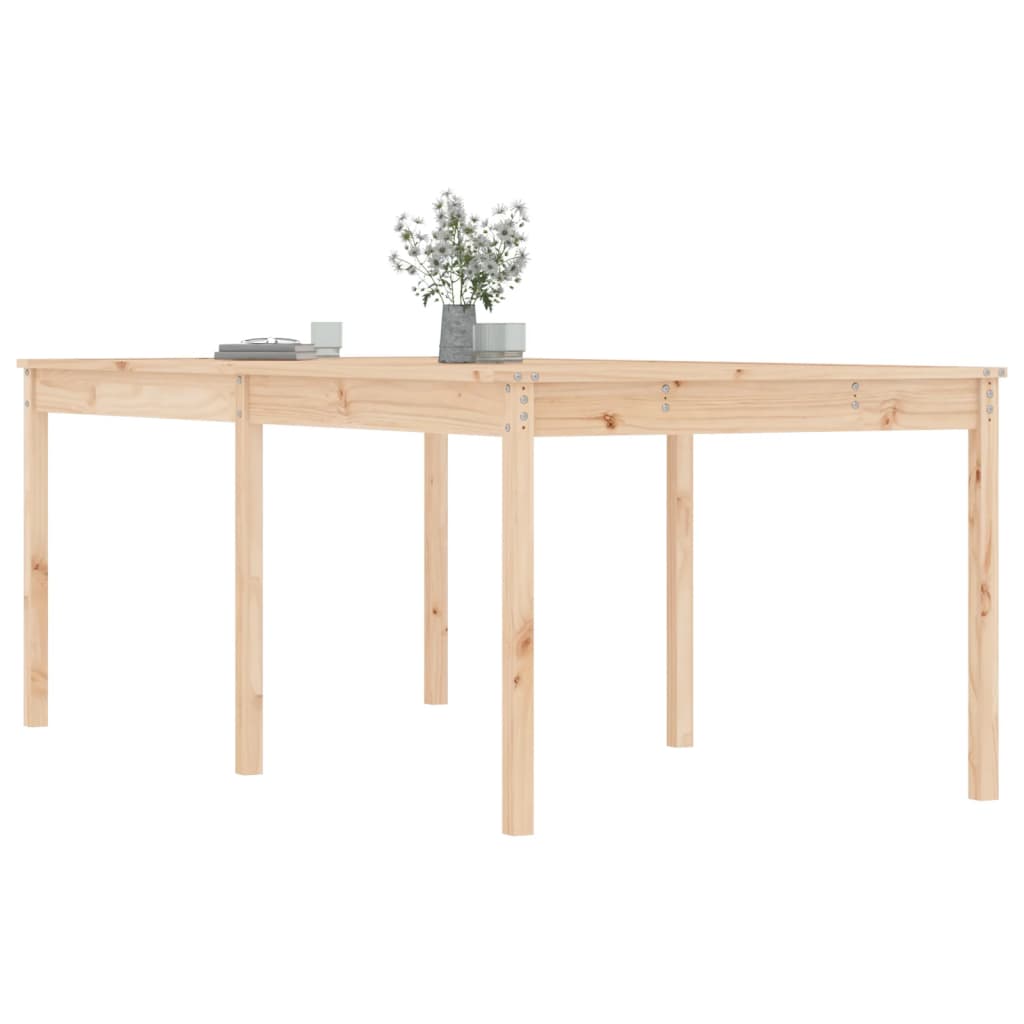 Garden Table 203,5x100x76 cm Solid Wood Pine