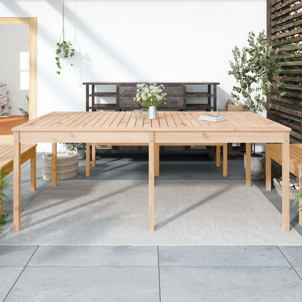 Garden Table 203,5x100x76 cm Solid Wood Pine
