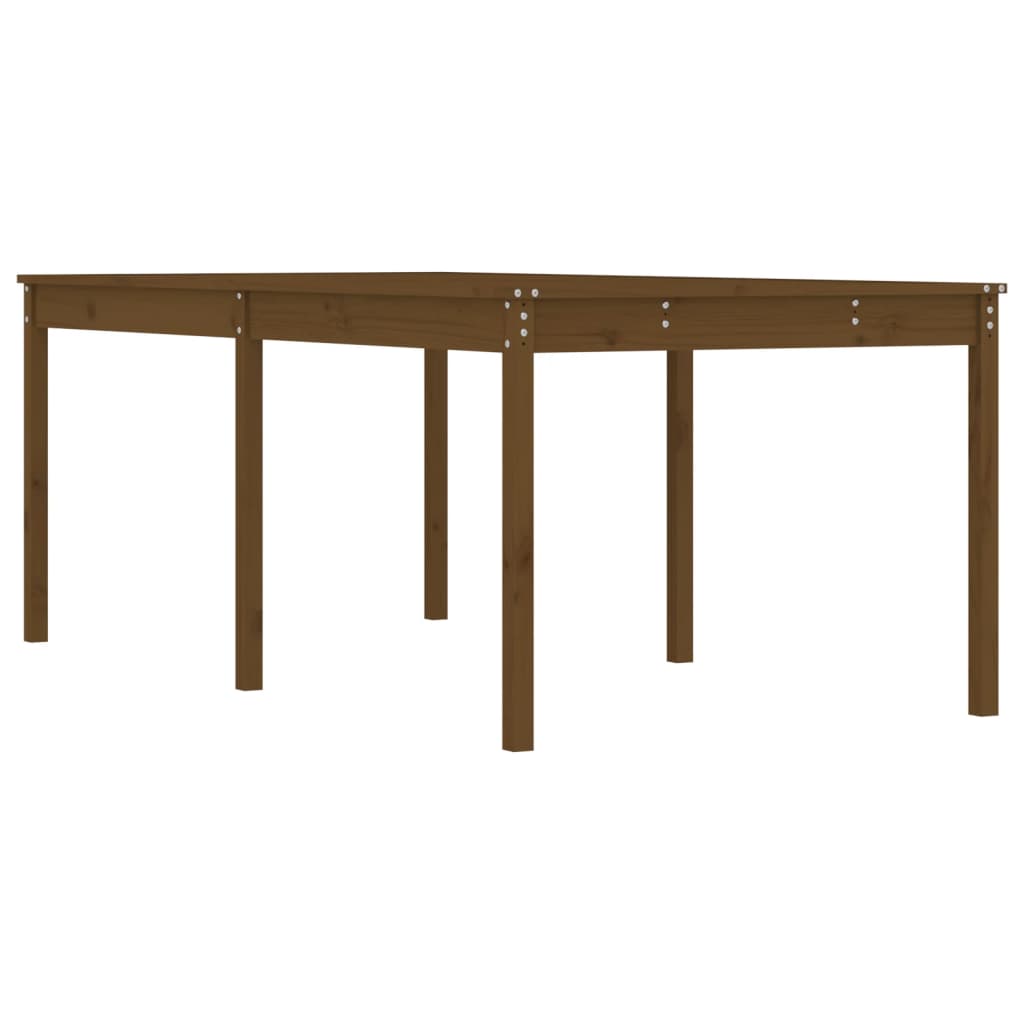 vidaXL Garden Table Honey Brown 203.5x100x76 cm Solid Wood Pine