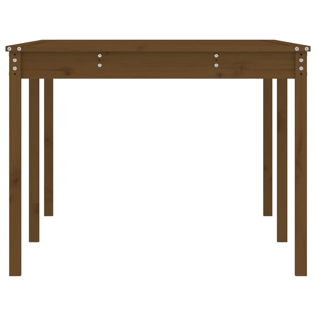 vidaXL Garden Table Honey Brown 203.5x100x76 cm Solid Wood Pine