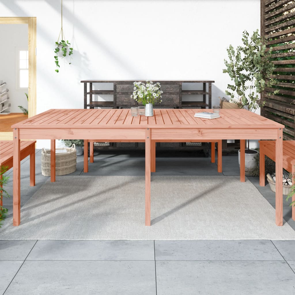 Garden Table 203,5x100x76 cm Solid Wood Douglas