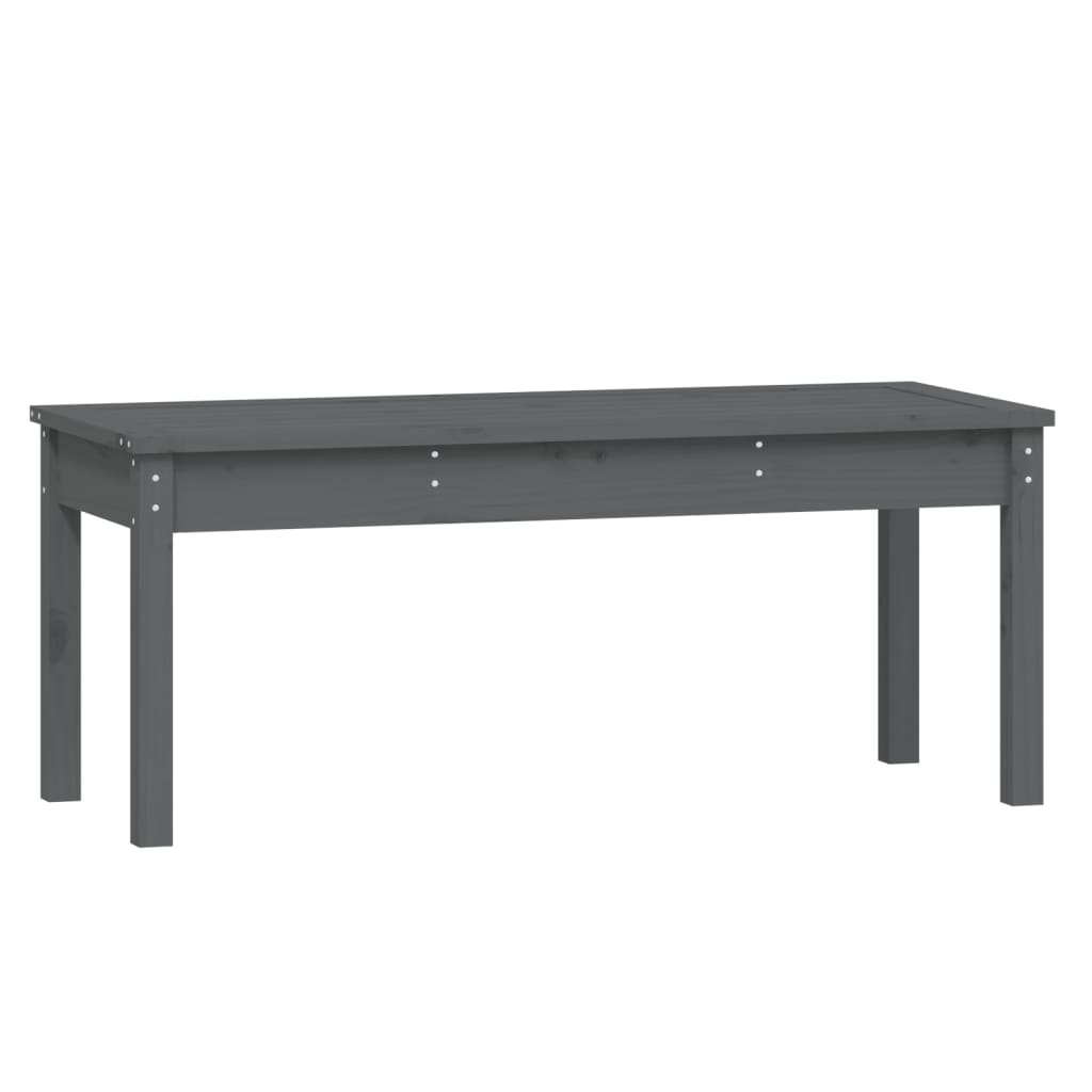 Garden Bench | Grey | Solid pine wood | Medium | Classic/Traditional