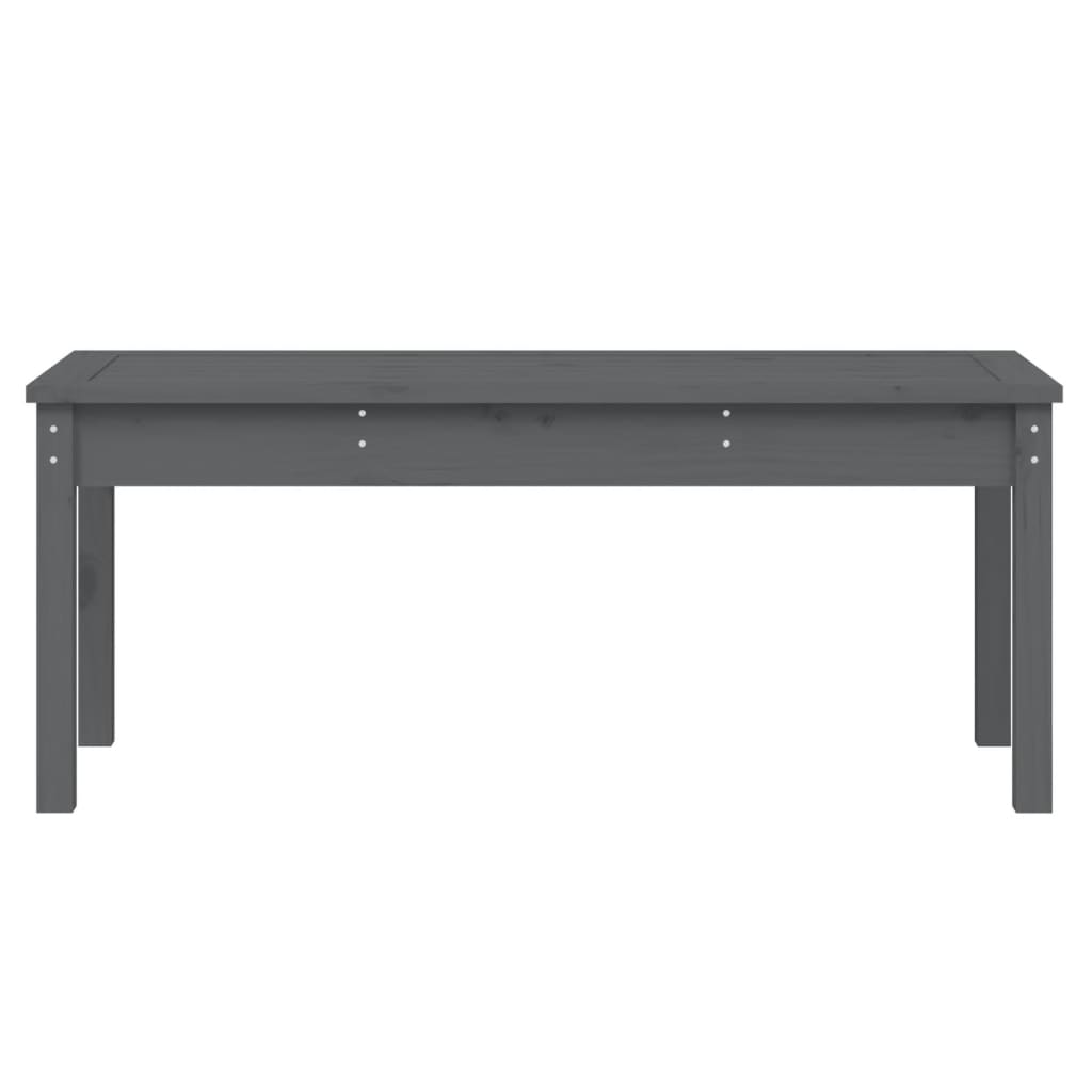 Garden Bench | Grey | Solid pine wood | Medium | Classic/Traditional