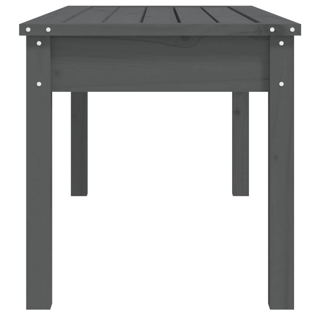 Garden Bench | Grey | Solid pine wood | Medium | Classic/Traditional