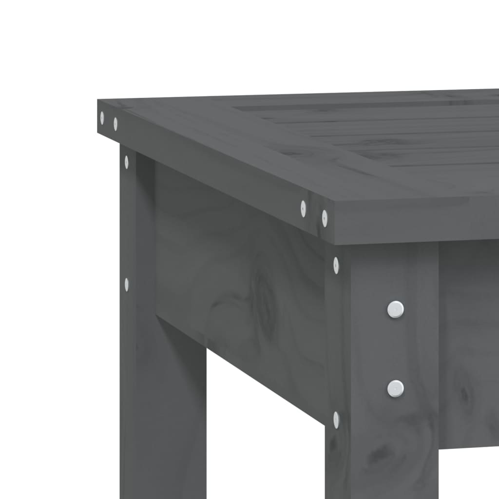 Garden Bench | Grey | Solid pine wood | Medium | Classic/Traditional