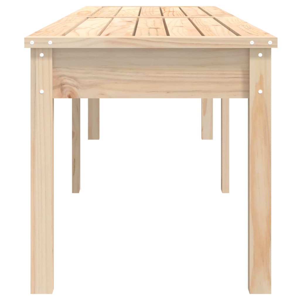 vidaXL 2-Seater Garden Bench 203.5x44x45 cm Solid Wood Pine