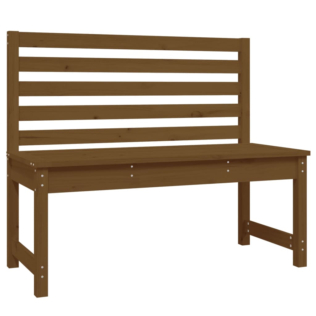 vidaXL Garden Bench Honey Brown 109 cm Solid Wood Pine