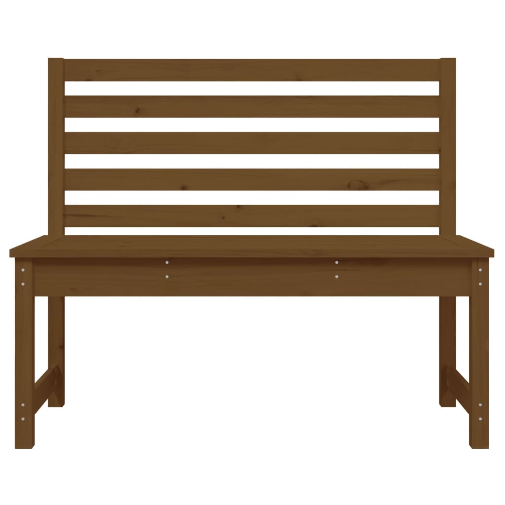 vidaXL Garden Bench Honey Brown 109 cm Solid Wood Pine