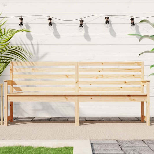 vidaXL Garden Bench 203.5x48x91.5 cm Solid Wood Pine