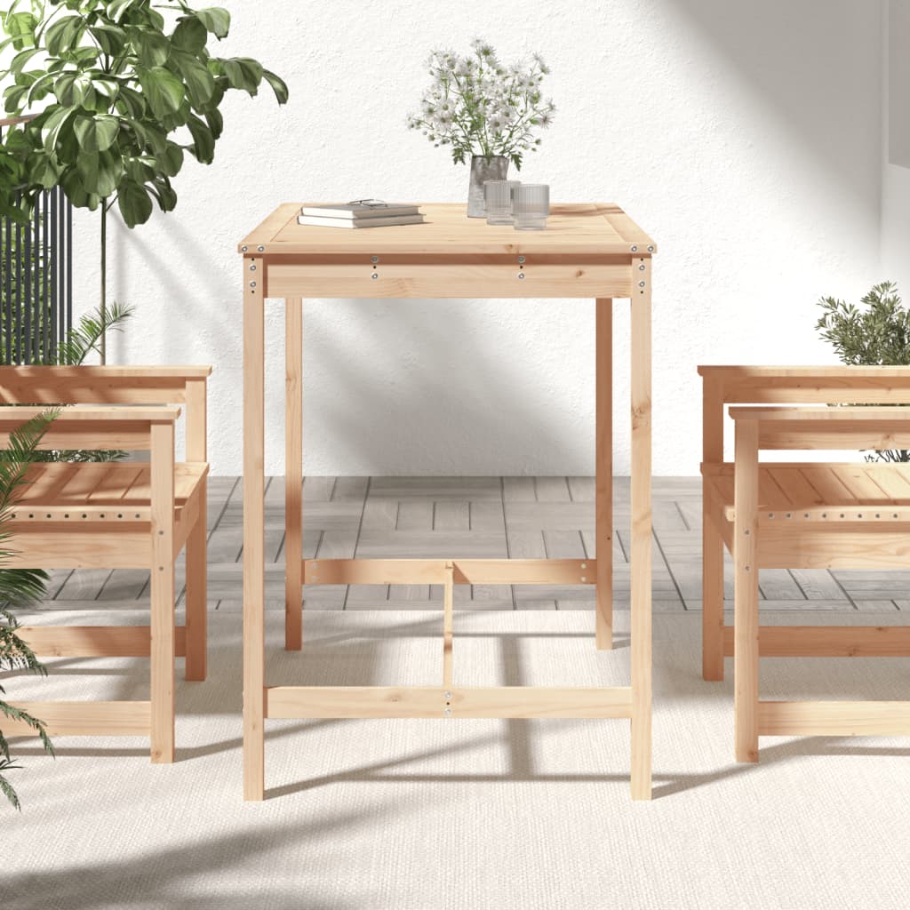 Garden Table 121x82,5x110 cm Solid Wood Pine