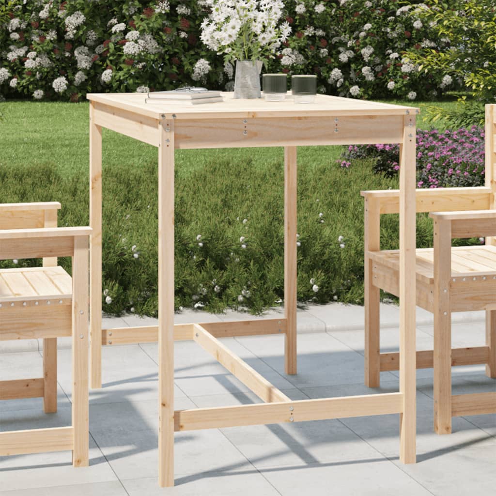 Garden Table 121x82,5x110 cm Solid Wood Pine