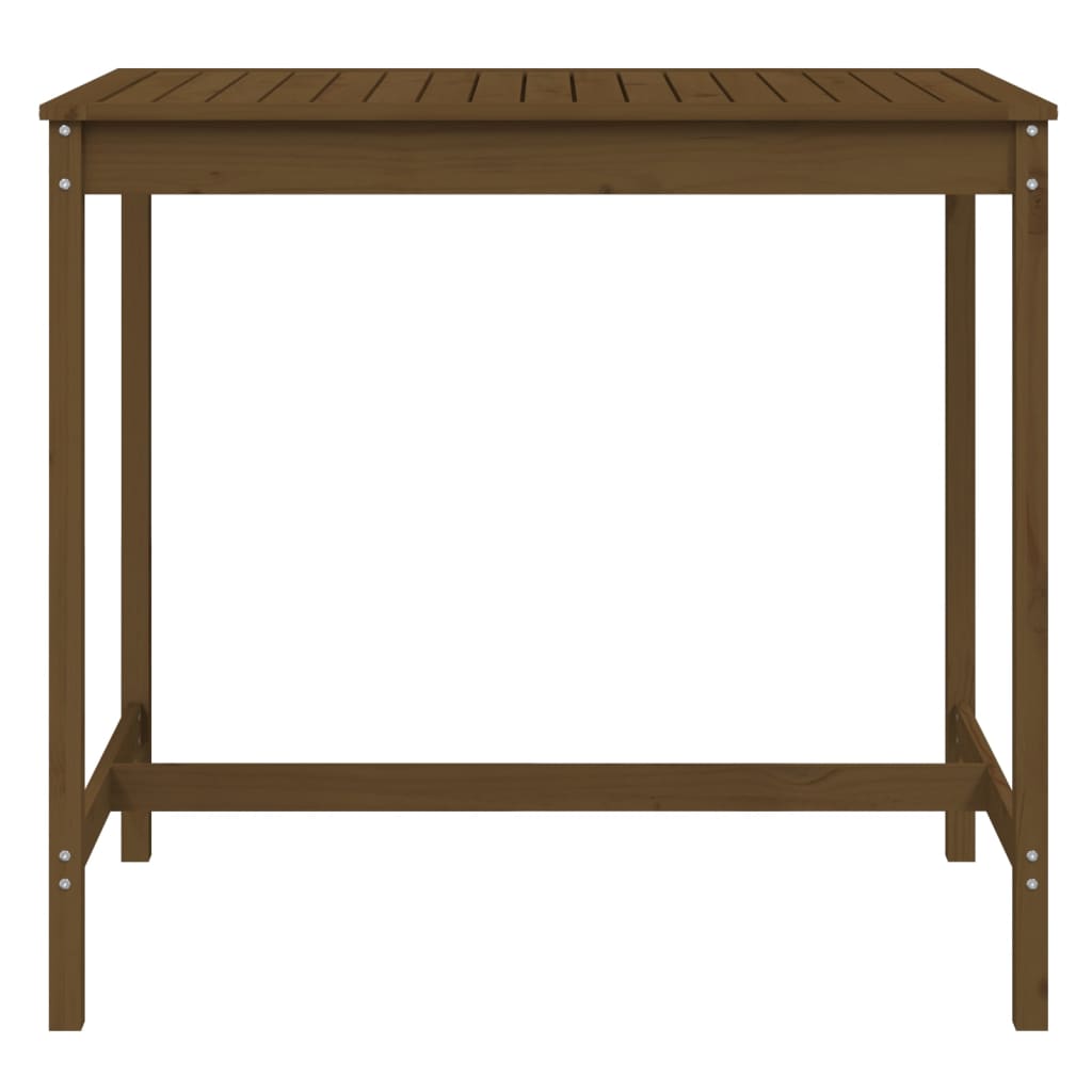 Garden Table Honey Brown 121x82,5x110 cm Solid Wood Pine