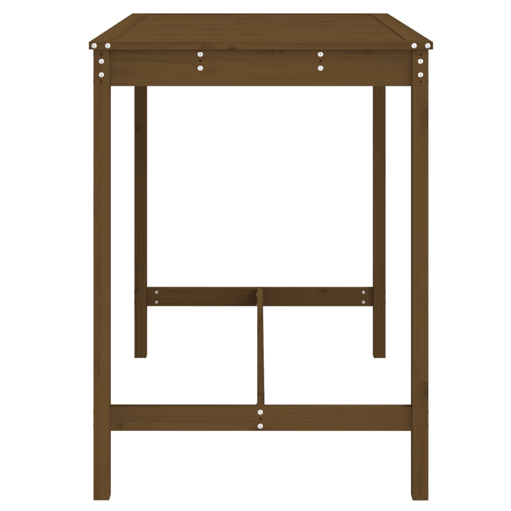 Garden Table Honey Brown 121x82,5x110 cm Solid Wood Pine