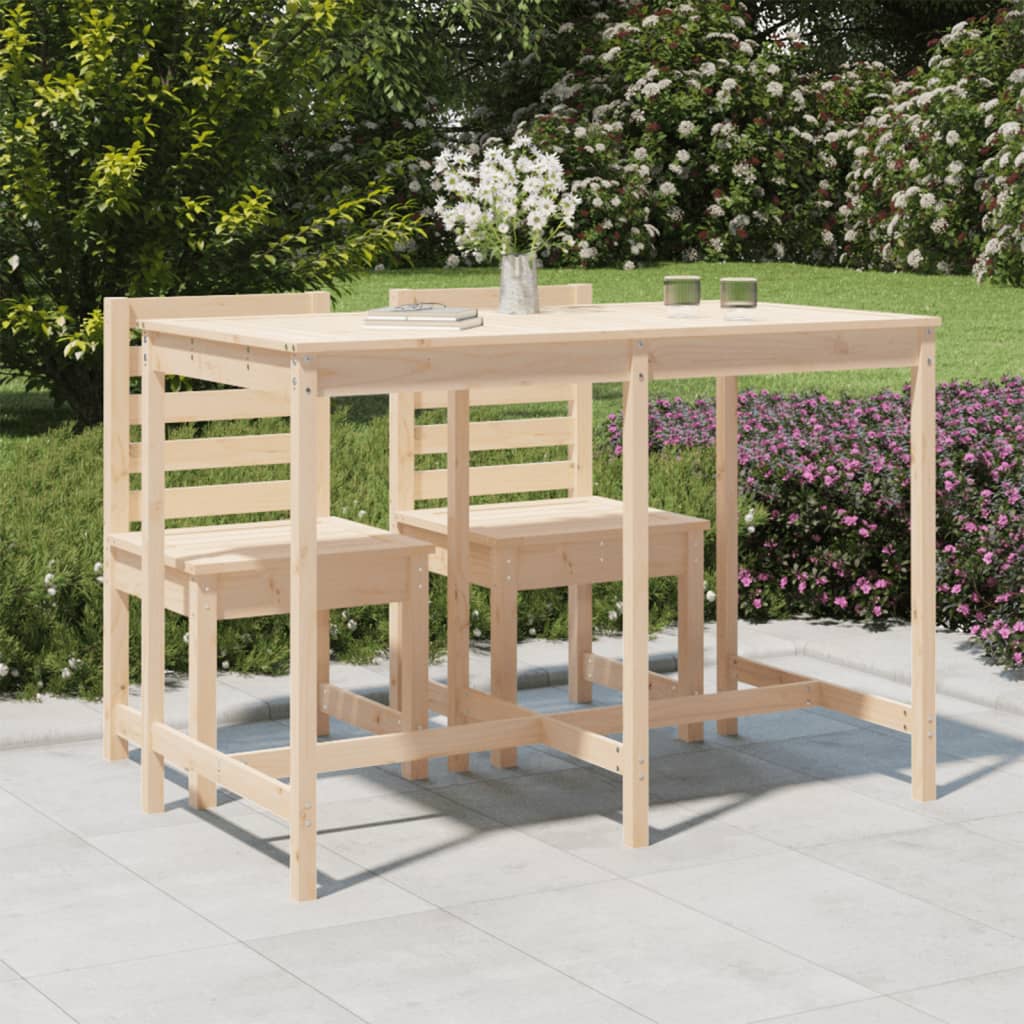 Garden Table 159,5x82,5x110 cm Solid Wood Pine