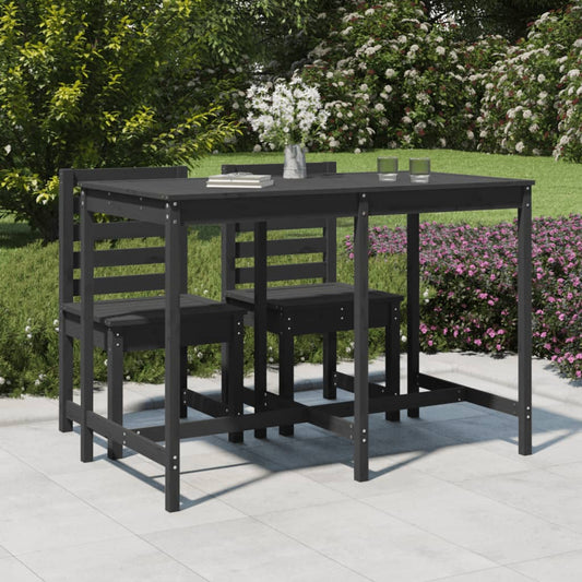 Garden Table Grey 159,5x82,5x110 cm Solid Wood Pine