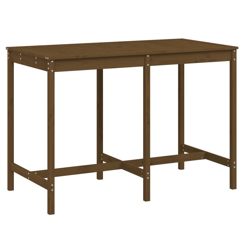Garden Table Honey Brown 159,5x82,5x110 cm Solid Wood Pine