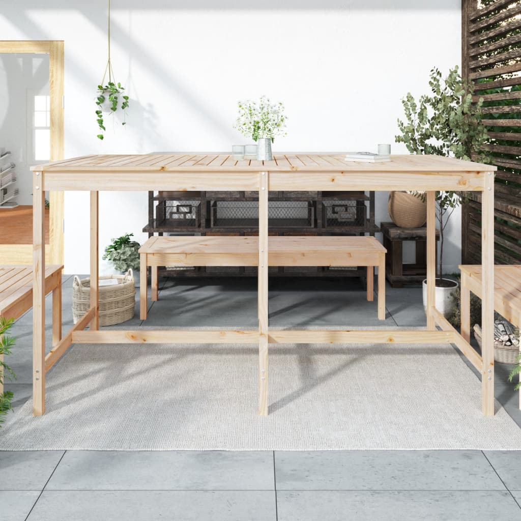Garden Table 203,5x90x110 cm Solid Wood Pine