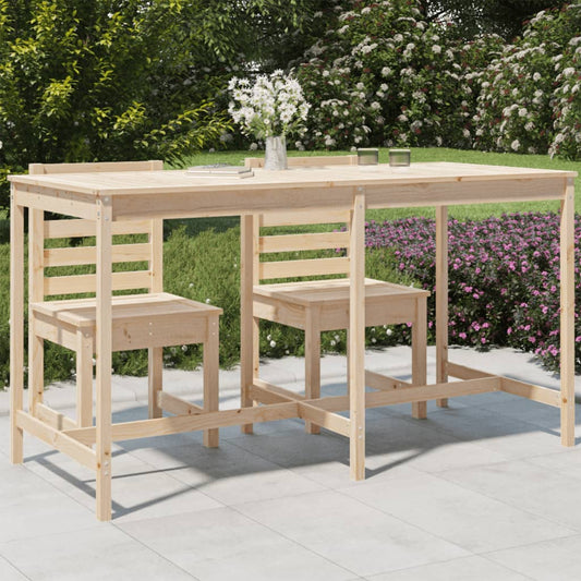 Garden Table 203,5x90x110 cm Solid Wood Pine
