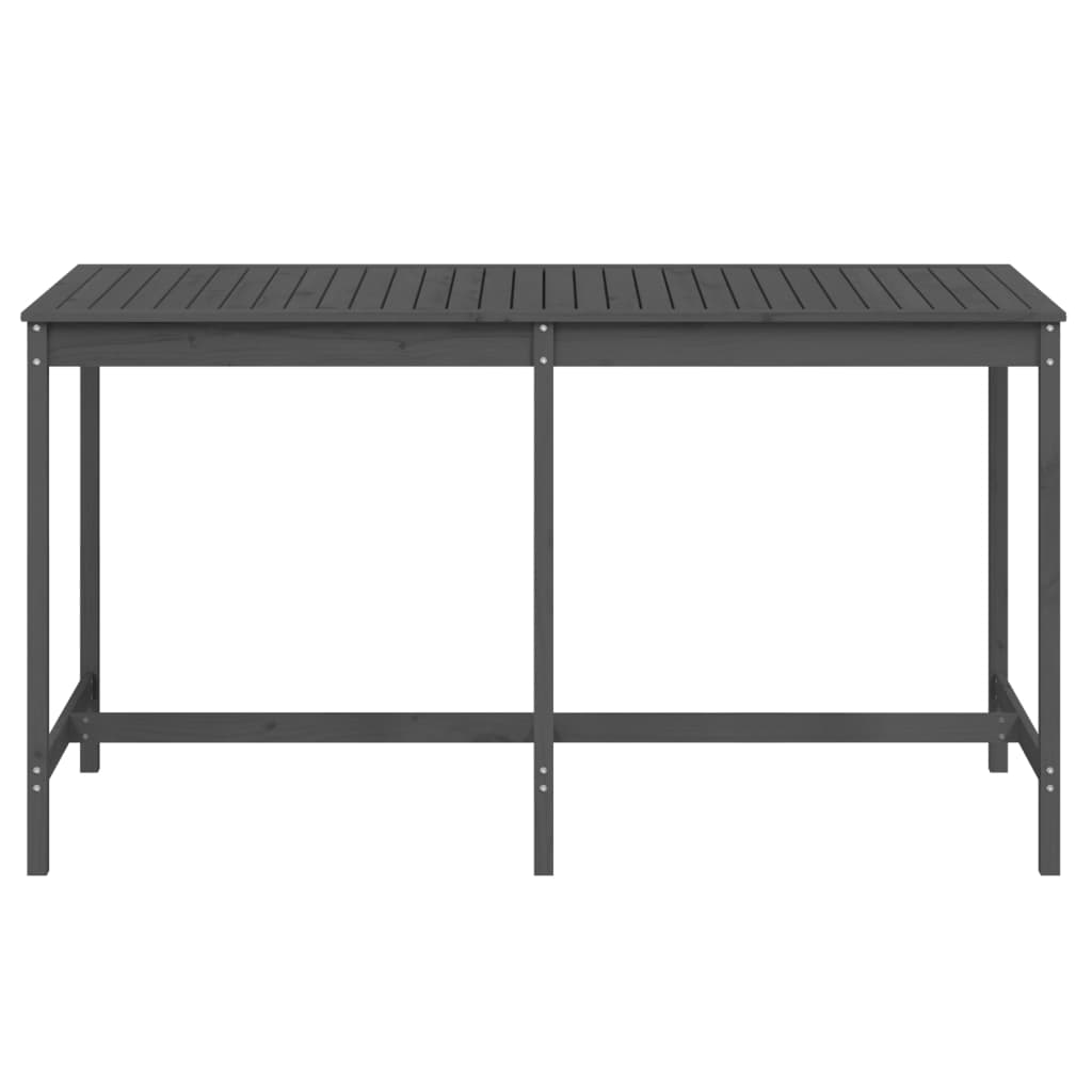 Garden Table Grey 203,5x90x110 cm Solid Wood Pine