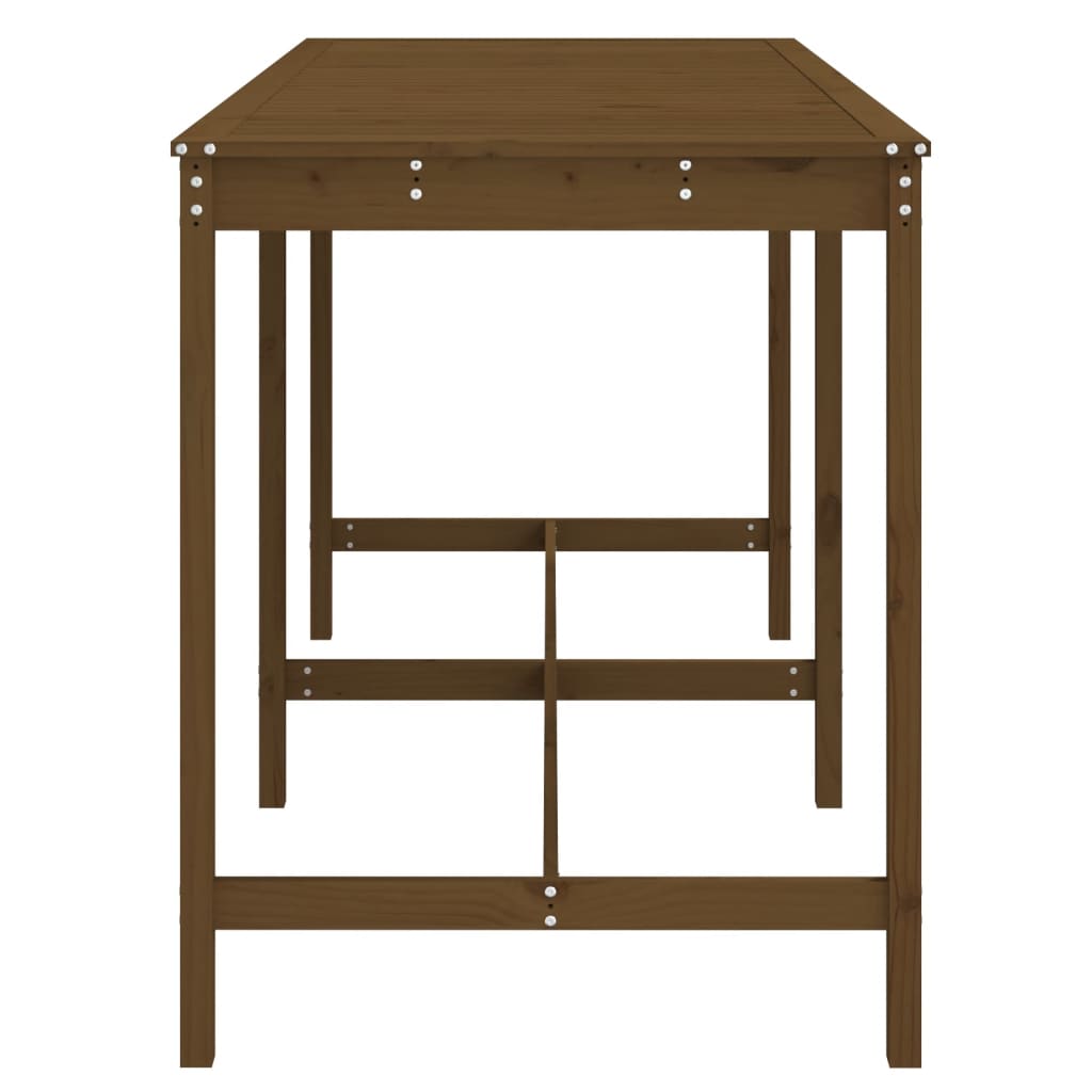 Garden Table Honey Brown 203,5x90x110 cm Solid Wood Pine