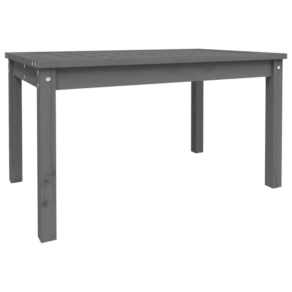 vidaXL Garden Table Grey 82.5x50.5x45 cm Solid Wood Pine