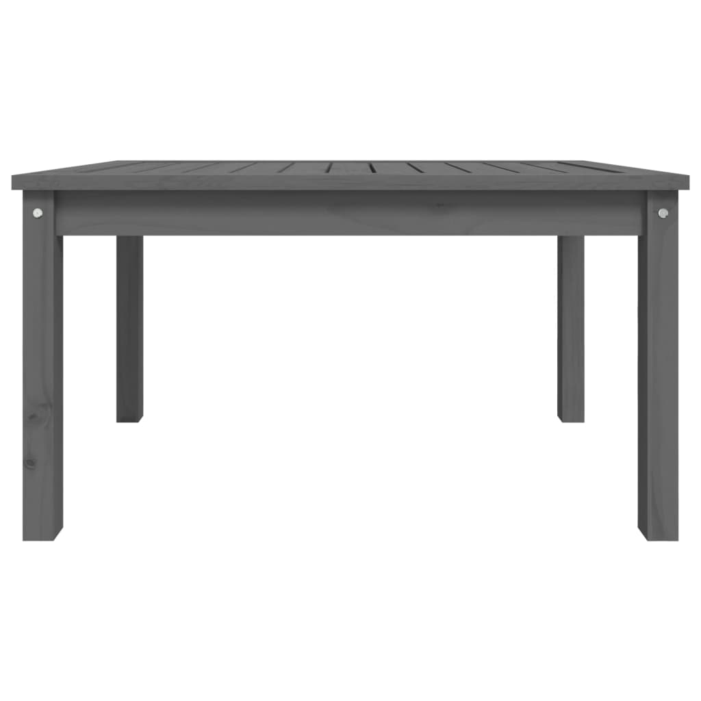 vidaXL Garden Table Grey 82.5x50.5x45 cm Solid Wood Pine