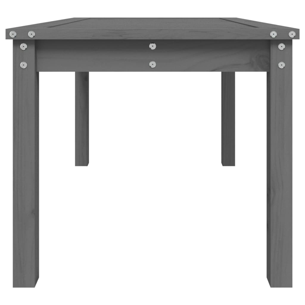 vidaXL Garden Table Grey 82.5x50.5x45 cm Solid Wood Pine