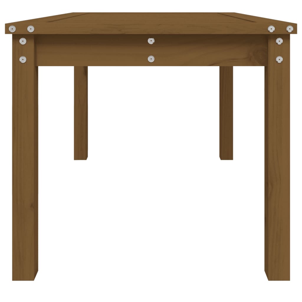 vidaXL Garden Table Honey Brown 82.5x50.5x45 cm Solid Wood Pine