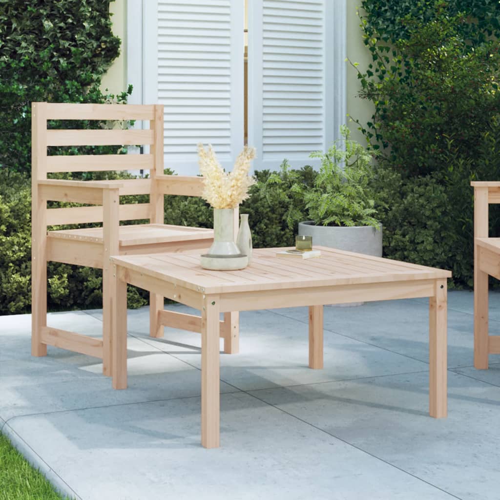 Garden Table 82,5x82,5x45 cm Solid Wood Pine