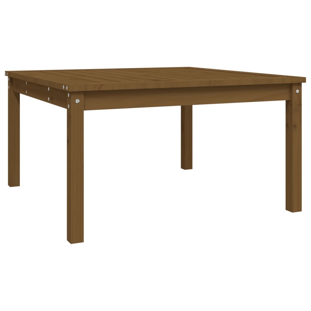 Garden Table Honey Brown 82,5x82,5x45 cm Solid Wood Pine
