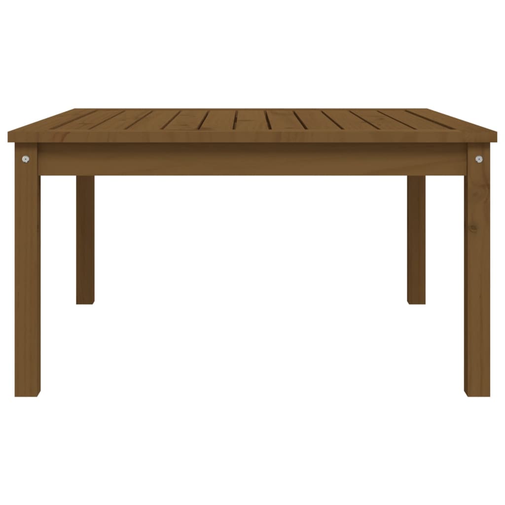 Garden Table Honey Brown 82,5x82,5x45 cm Solid Wood Pine