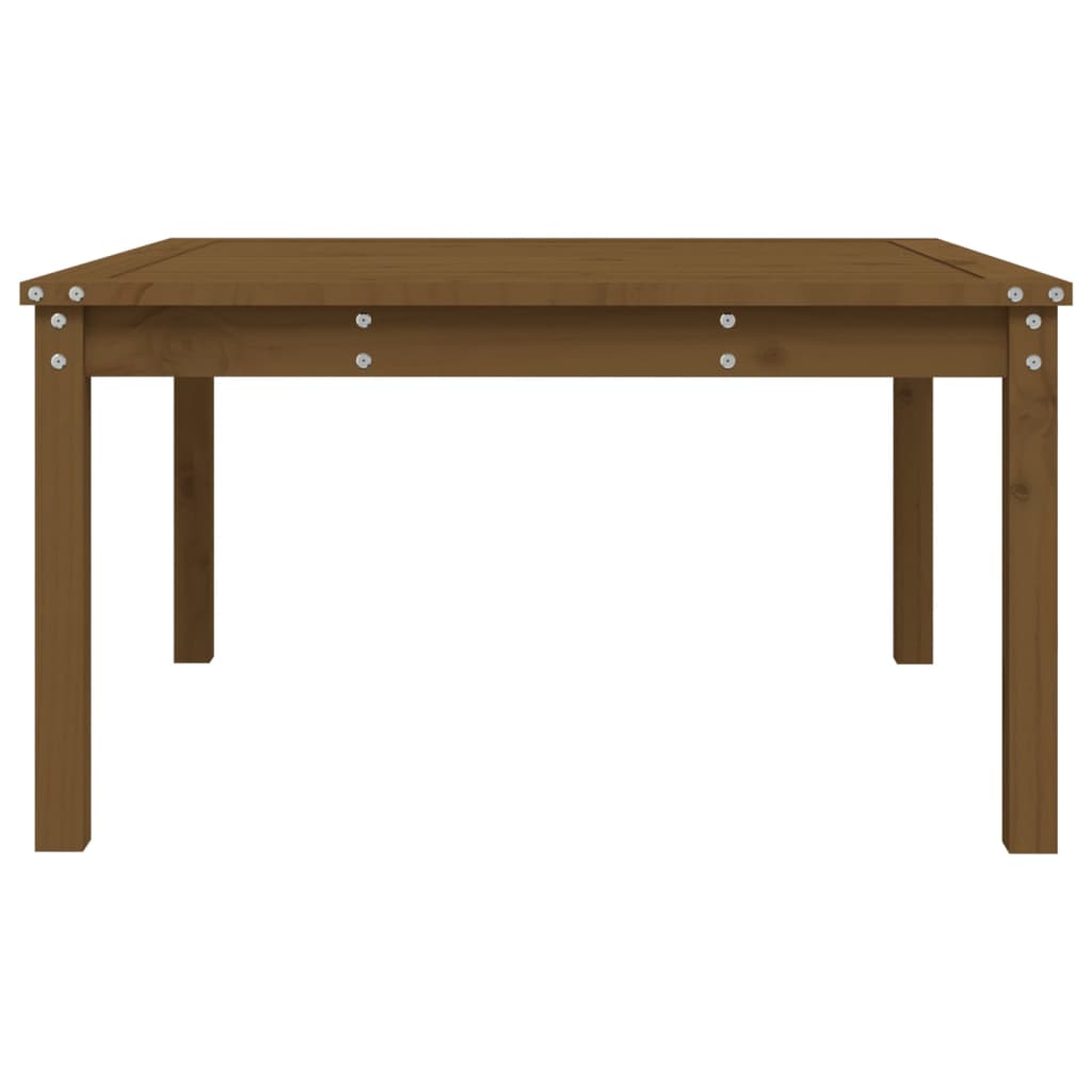Garden Table Honey Brown 82,5x82,5x45 cm Solid Wood Pine