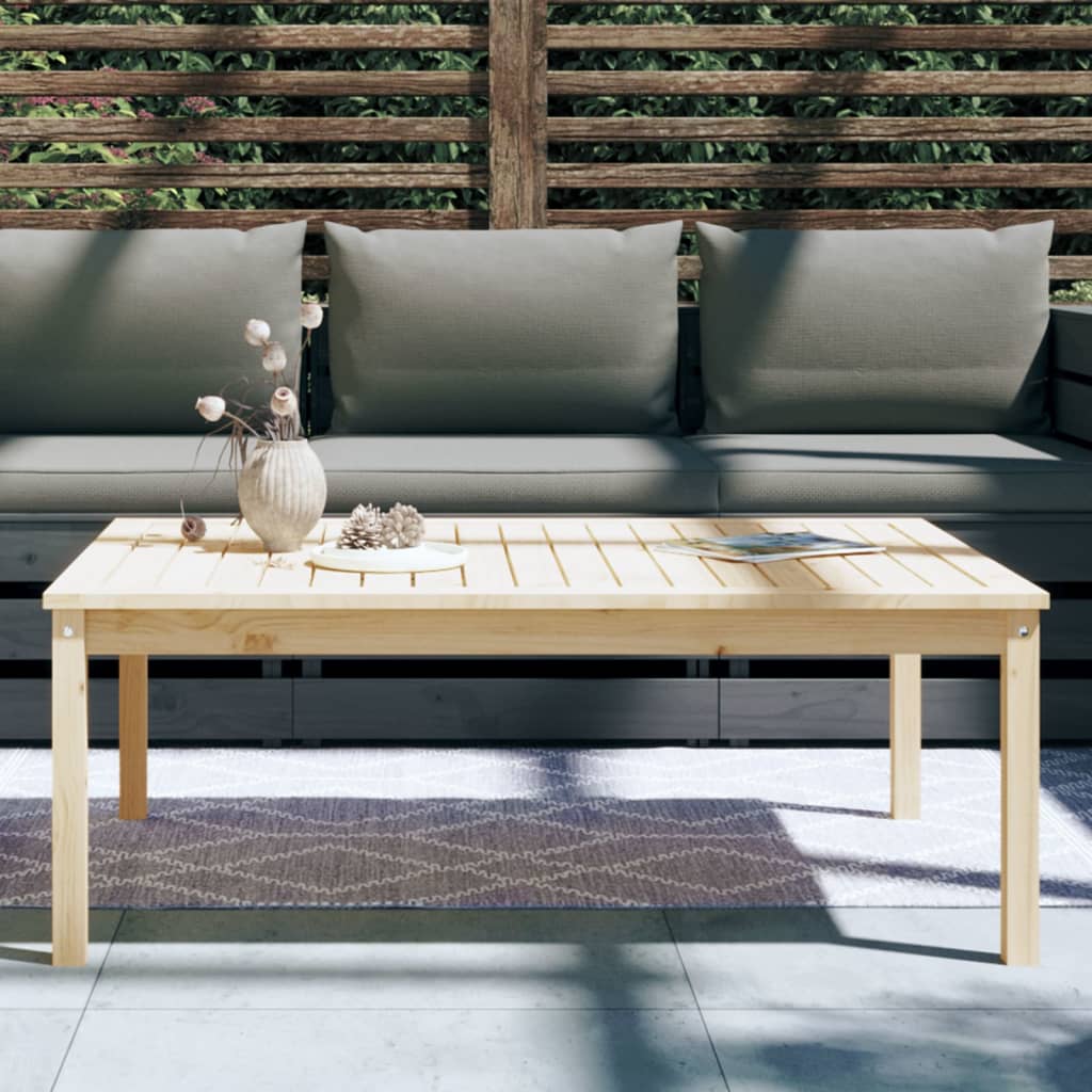 vidaXL Garden Table 121x82.5x45 cm Solid Wood Pine