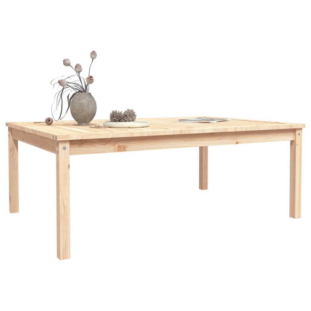 vidaXL Garden Table 121x82.5x45 cm Solid Wood Pine