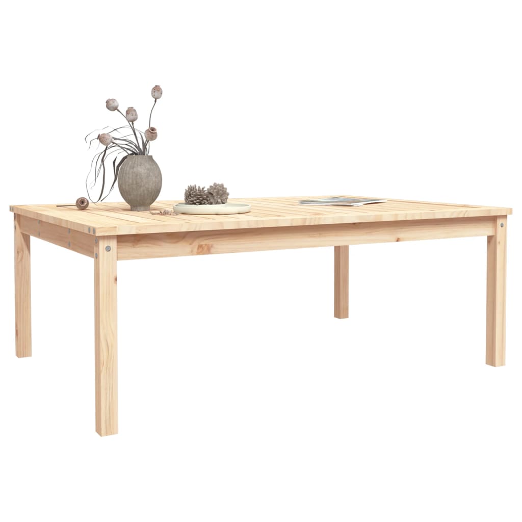 Garden Table 121x82,5x45 cm Solid Wood Pine