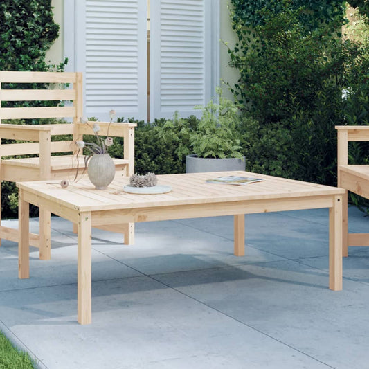 vidaXL Garden Table 121x82.5x45 cm Solid Wood Pine