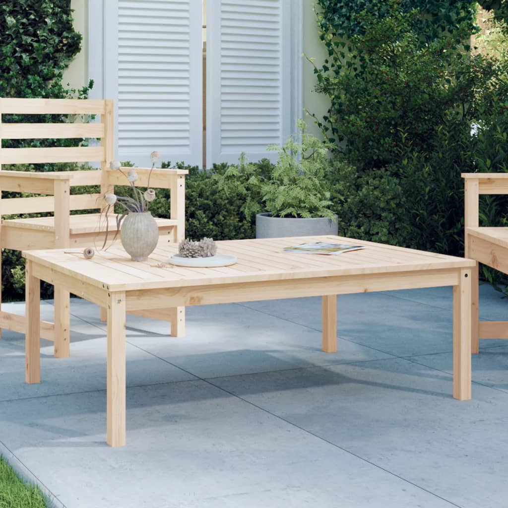 Garden Table 121x82,5x45 cm Solid Wood Pine