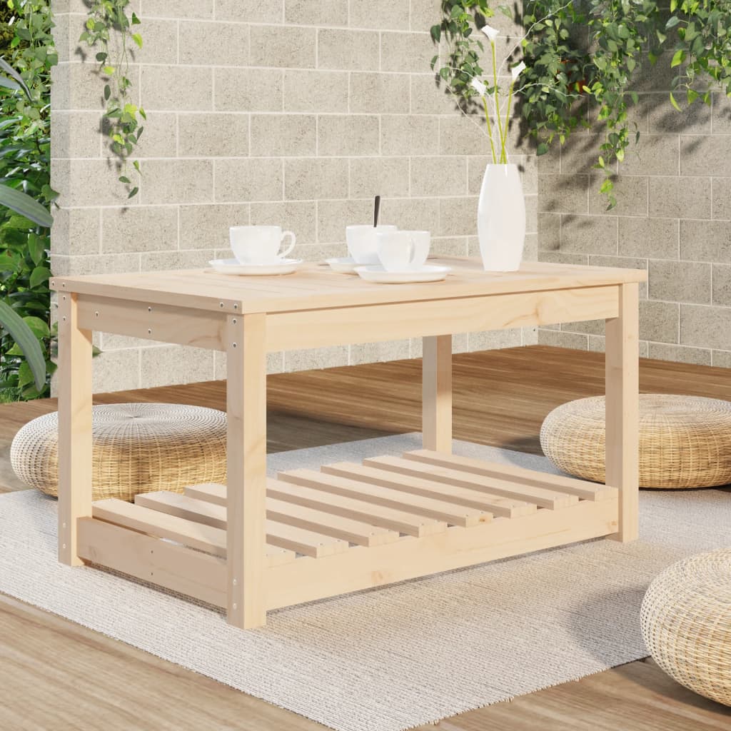 vidaXL Garden Table 82.5x50.5x45 cm Solid Wood Pine