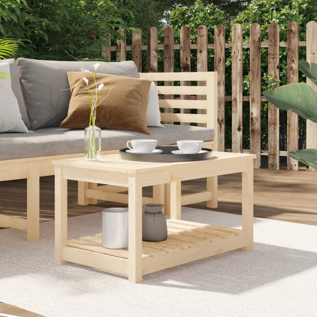 vidaXL Garden Table 82.5x50.5x45 cm Solid Wood Pine