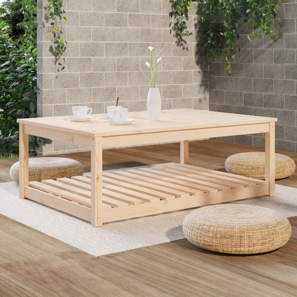 Garden Table 121x82,5x45 cm Solid Wood Pine